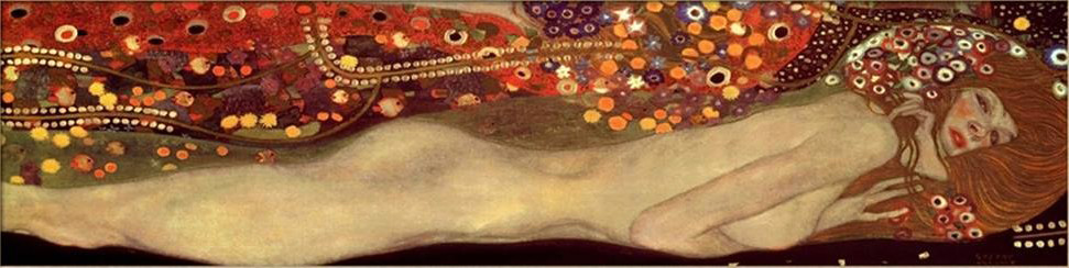 Sea Serpents III painting - Gustav Klimt Sea Serpents III art painting